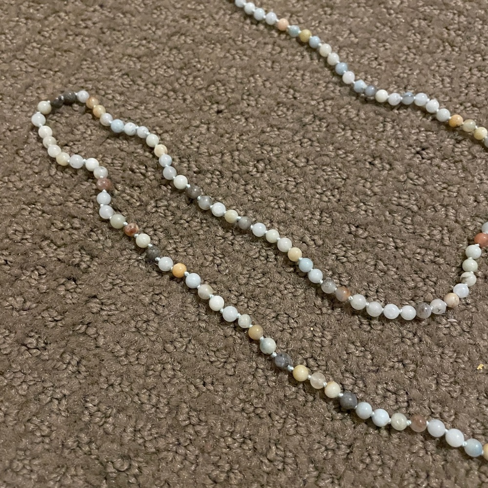 multi colored beaded necklace